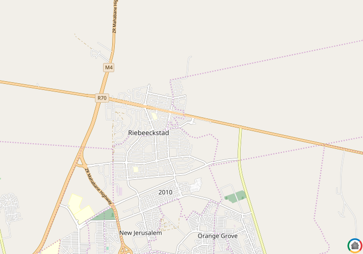 Map location of Riebeeckstad